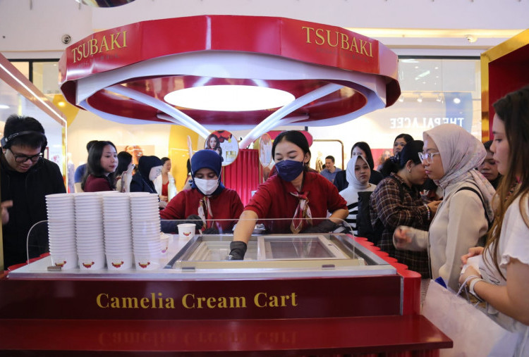 Booth Tsubaki Blooming Gallery Diserbu! Saat Perawatan Rambut Jepang Bertemu Dessert Kekinian