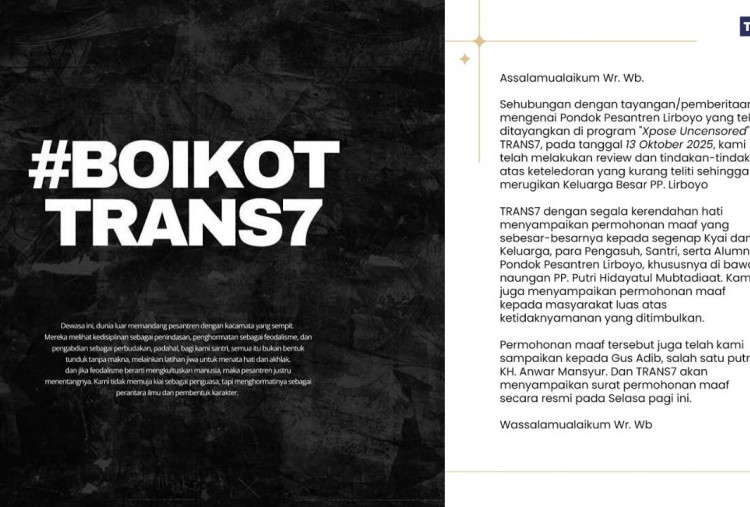 Trans7 Kirim Surat Permintaan Maaf ke Pesantren Lirboyo Usai Kontroversi Xpose Uncensored