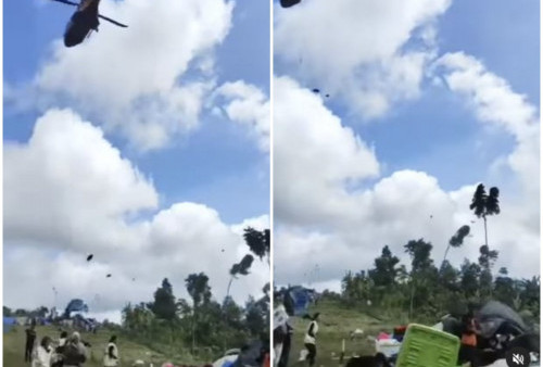 Bantuan Helikopter Porak-porandakan Tenda-tenda Pengungsian Korba Gempa Cianjur, Netizen: Tak Semudah yang Kalian Lihat