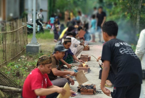 Nyate Bareng Sepanjang 300 Meter Ala Warga Dusun Sukahurip Kota Banjar Meriahkan Idul Adha