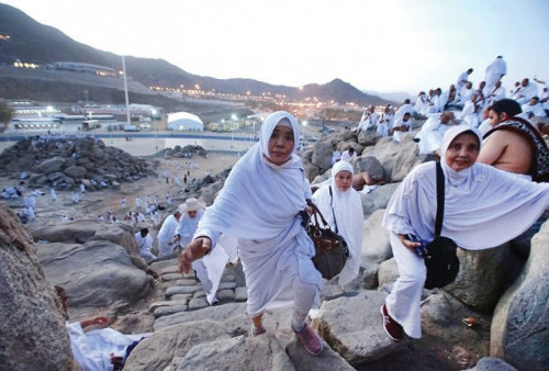 Jemaah Haji Rampungkan Wukuf  Ketika Cuaca di Mekah 40 Derajat Celsius