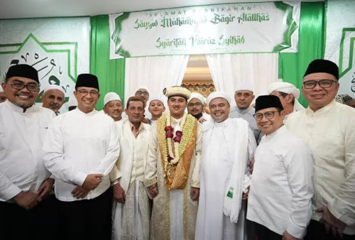 Kompak! Anies-Cak Imin Bertemu Habib Rizieq di Petamburan, Capres dan Cawapres Indonesia Jadi Saksi Pernikahan