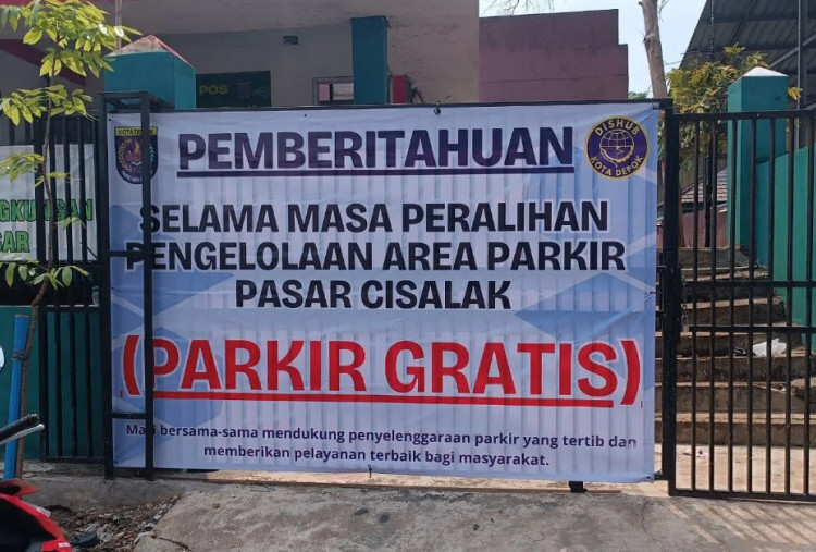 Catat! Parkir di Pasar Cisalak Depok Kini Gratis