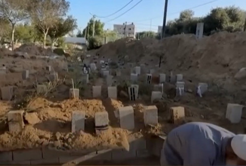Ratusan Orang Dimakamkan di Kuburan Massal Komplek RS Al-Shifa, Diantaranya Puluhan Bayi dan Wanita