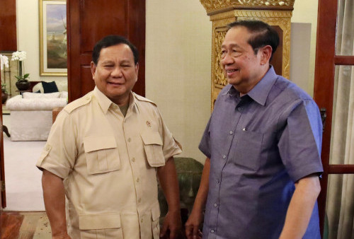 Prabowo Makan Siang dan Ngopi Bareng SBY di Kertanegara