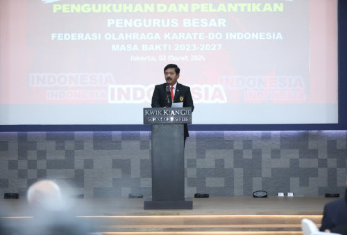 Dikukuhkan sebagai Ketua Umum PB FORKI, Hadi Tjahjanto Siap Majukan Karate Indonesia