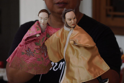 Ada Wayang Potehi Bunda Maria di Hong San Kiong