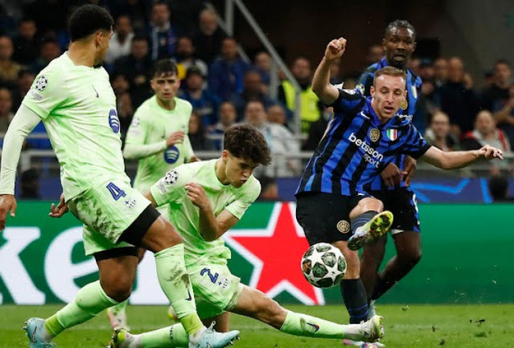 Rating Pemain Inter Milan Pasca Pulangkan Barcelona dari Liga Champions, Frattesi Berapa?