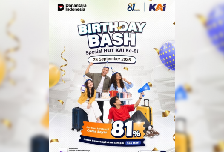 Spesial HUT KAI, Ini Syarat dan Cara Beli Tiket Kereta Api Diskon Cuma Bayar 81 Persen!