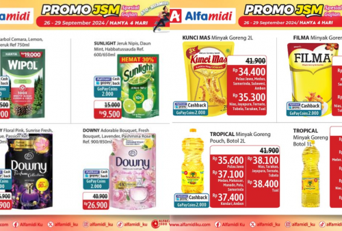 Katalog Promo JSM Alfamidi 27-29 September 2024 Spesial Akhir Bulan, Sunlight Rp9 Ribuan