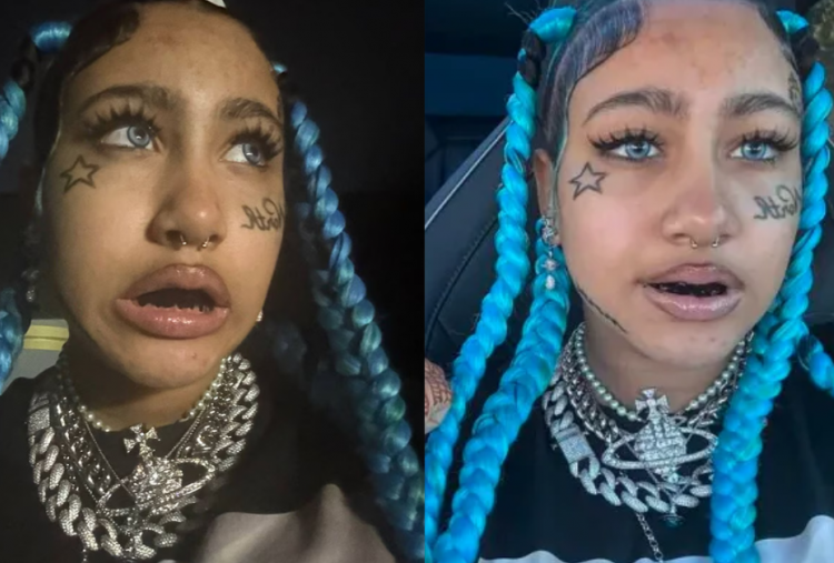 North West Bikin Heboh! Tato dan Piercing Palsu Jadi Gaya Baru