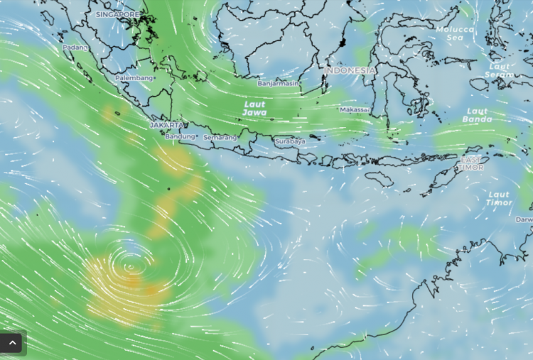 Waspada! Bibit Siklon Tropis 97S Terdeteksi di Selatan Jawa Timur, Picu Cuaca Ekstrem Untuk Beberapa Wilayah Ini