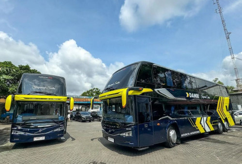 DAMRI Resmi Luncurkan Bus Tingkat Pertama Jakarta-Malang, Fasilitas Mewah Tenan!