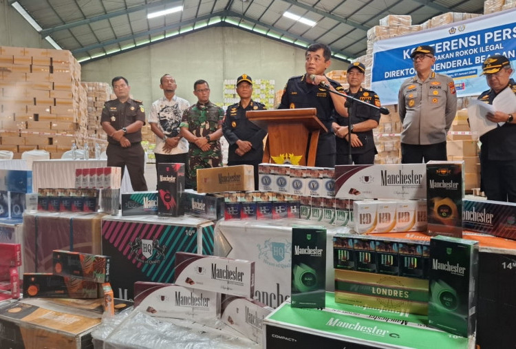 Bea Cukai Bongkar 160 Juta Batang Rokok Ilegal di Pekanbaru, Nilai Rp 300 Miliar Tanpa Tersangka