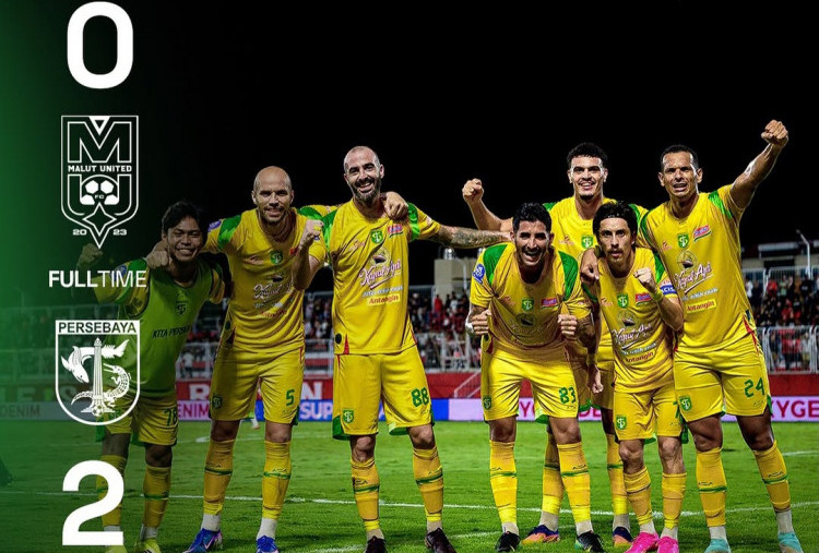 Hasil Malut United vs Persebaya 0-2, Bajol Ijo Kembali ke Jalur Kemenangan