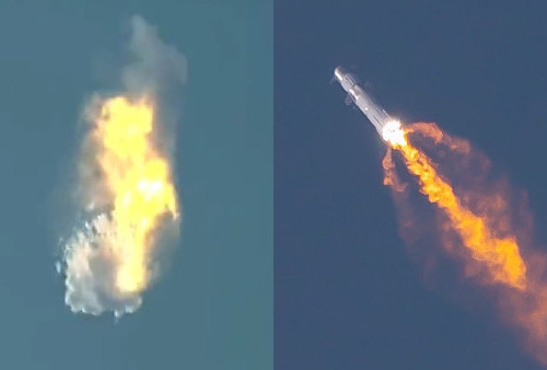 Roket Starship SpaceX Meledak Saat Uji Coba, Gagal Saat Pemisahan Unit  