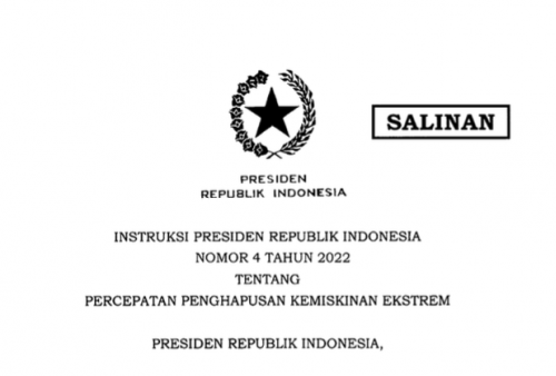 Jokowi Keluarkan Inpres 4/2022 tentang Percepatan Penghapusan Kemiskinan Ekstrem