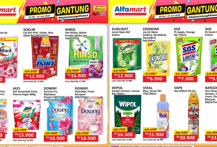 Promo Alfamart Terbaru Pekan Ini 26 Mei-1 Juni 2025, Borong Sabun Ekonomi Cuma Rp6 Ribuan!