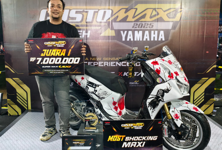 Modifikasi LEXi LX 155 Japan Look Budget 40 Jutaan Sukses Dominasi Kategori Elit CustoMAXI 2025 Aceh