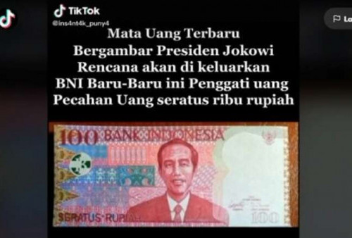 Ada Uang Pecahan Rp 100 Bergambar Jokowi, Ini Penjelasan dari BI