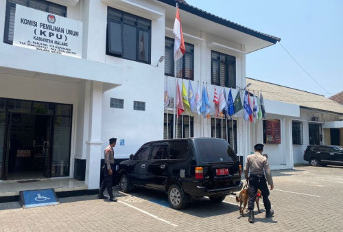 Polres Malang Mulai Siagakan Personel di KPU 
