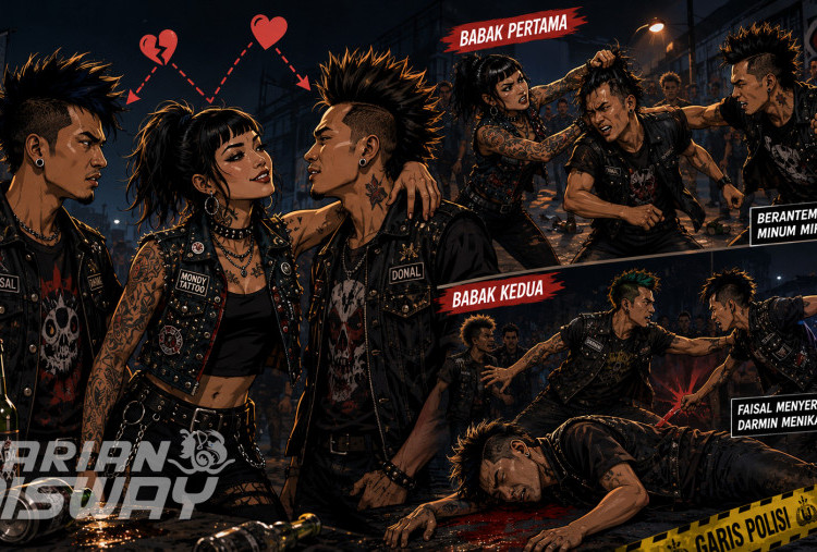 Pembunuhan Anak Punk Libatkan Mondy Tato di Cikarang: Motif Cinta Segitiga