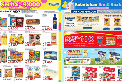 Katalog Promo Indomaret Hari ini 12 September 2024, Aneka Susu Bayi Mulai Rp65 Ribuan