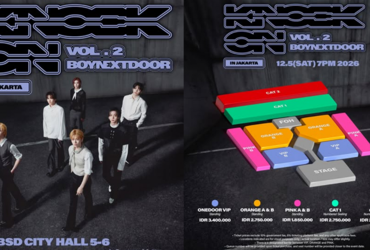 Harga dan Jadwal Penjualan Tiket Konser BOYNEXTDOOR di Jakarta 2026, Mulai Rp1,8 Juta