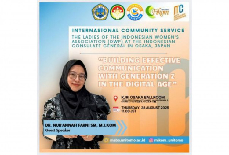 Fikom Unitomo Gelar Pengabdian Internasional di Osaka, Bahas Komunikasi Generasi Z di Era Digital