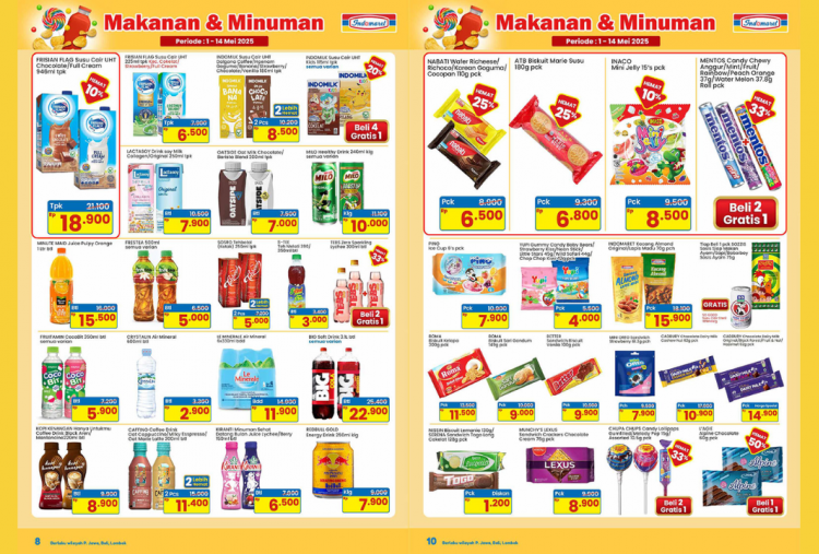 Promo Indomaret Spesial Long Weekend 11-13 Mei 2025, Aneka Snack Mulai Rp5.000 Lho!