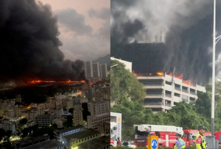 Kebakaran Hebat di Fasilitas BYD Shenzhen, Area Parkir Mobil Uji Ludes Terbakar