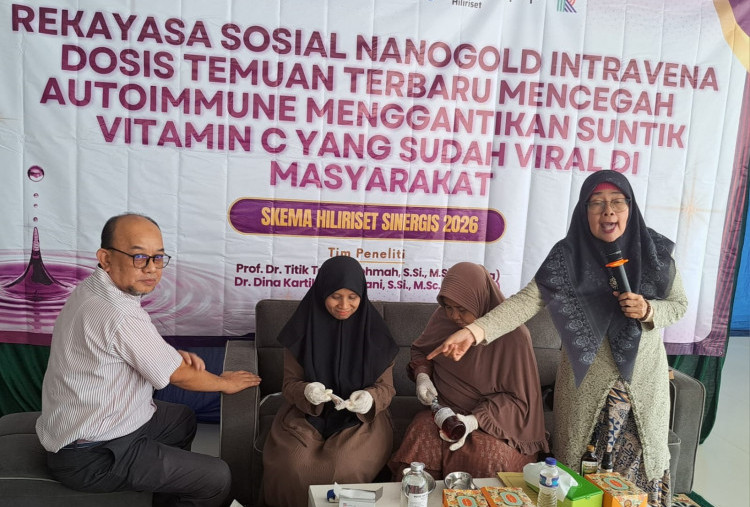 Setelah Uji Klinis, Obat Batuk Berteknologi Nanogold Karya Unesa Bersiap Masuk Tahap Perizinan BPOM