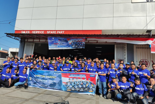 Intip Keseruan Ratusan Biker Dukung Pembalap Yamaha Indonesia di ARRC 2023, Mandalika