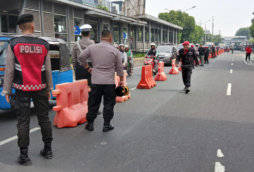 KPU DKI Diperketat Jelang Pendaftaran Cagub dan Cawagub, Separuh Jalan Ditutup