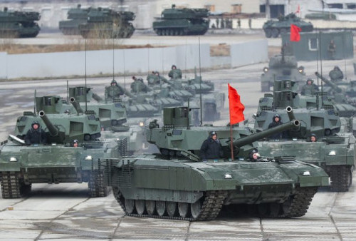 Ukraina dalam Bahaya! Rusia Turunkan Puluhan Tank Tempur T-14 Armata ke Medan Perang, Apa Kehebatannya?