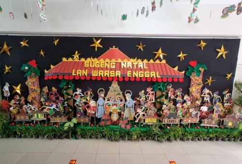 Kemeriahan Natal di SD Katolik Santa Clara Surabaya Ditandai denganPanen Raya P5 dan Inovasi Dekorasi Pewayangan
