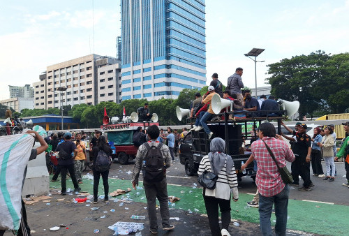 Ada Demo Lagi, Ribuan Personel Gabungan Siaga di Gedung DPR