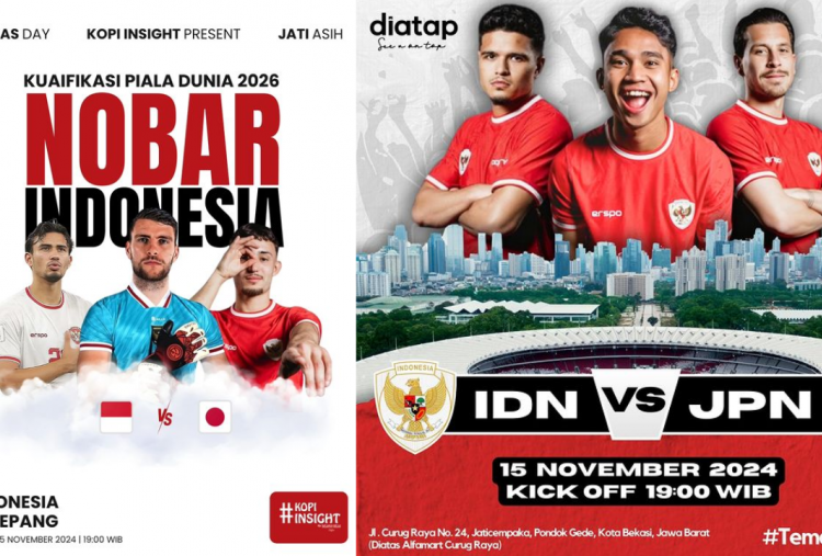 7 Lokasi Nobar Timnas Indonesia vs Jepang di Bekasi Hari Ini, Jangan sampai Ketinggalan!