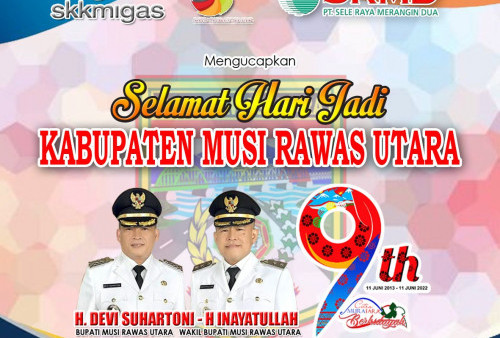 KKKS SRMD Mengucapkan Selamat Ulang Tahun ke-9 Kabupaten Musi Rawas Utara
