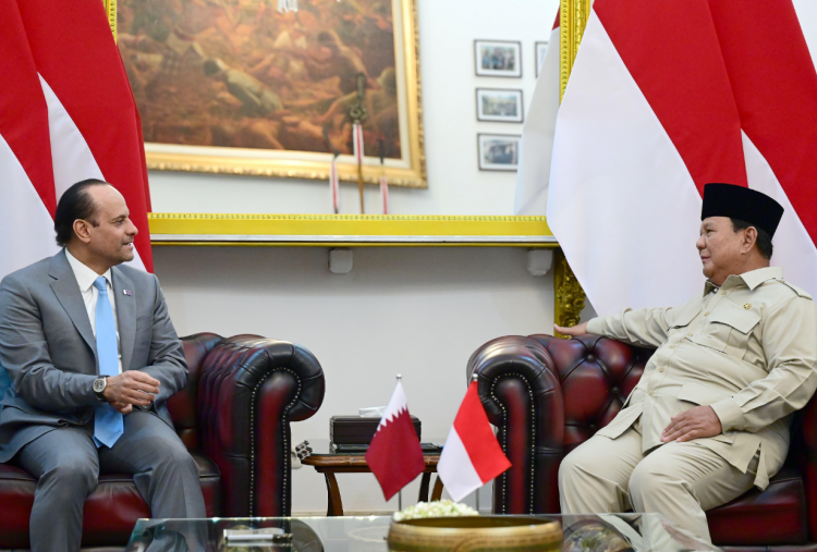 Terima Kunjungan Wakil PM Qatar, Ini Isi Pembicaraan Prabowo dan Sheikh Saoud