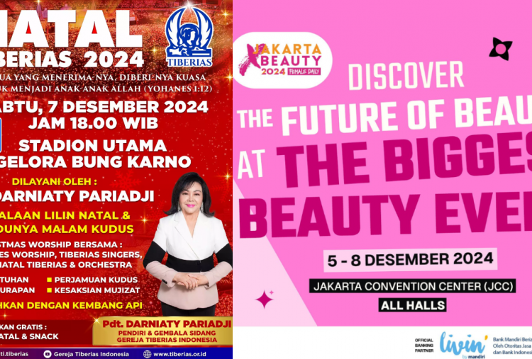 5 Daftar Event GBK Akhir Pekan 7 Desember 2024, Ada Perayaan Natal hingga Pameran Kecantikan!