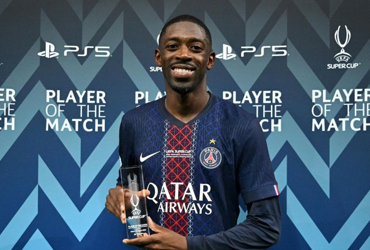 Ousmane Dembele Jadi MVP Piala Super Eropa Tanpa Cetak Gol, Ini Alasannya
