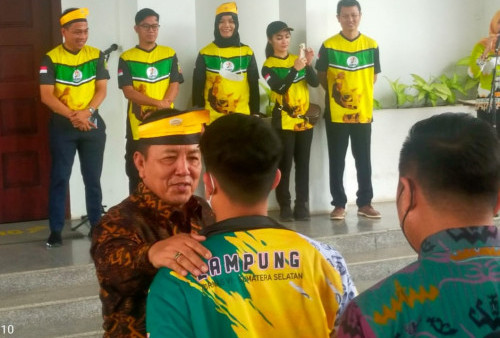 Lepas Kontingen Lampung Fornas di Palembang, Arinal : Jaga dan Harumkan Nama Lampung 