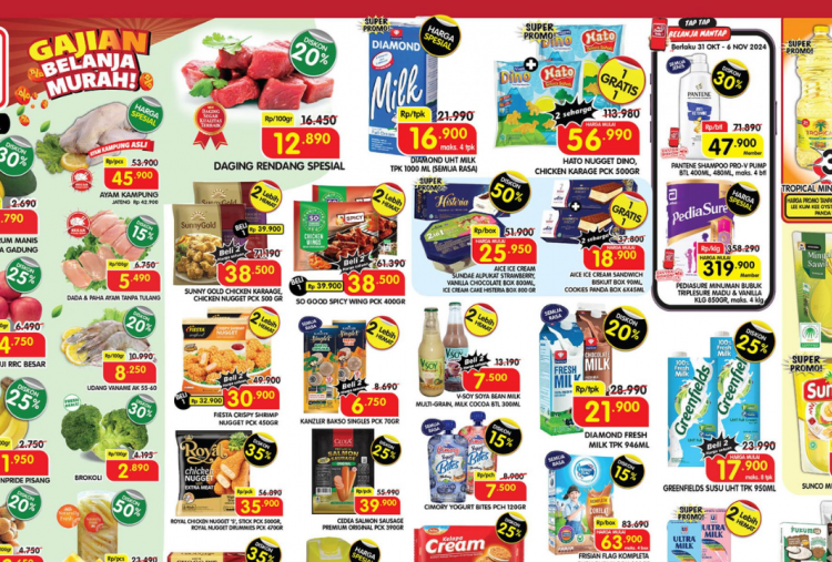 Katalog Promo JSM Superindo 1-3 November 2024 Spesial Gajian, Dada Ayam Rp5 Ribuan