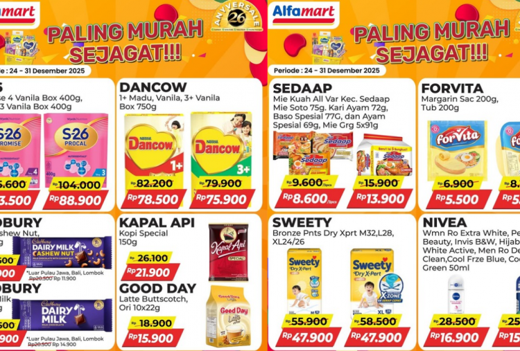 Promo Alfamart Terbaru Hari Ini 25 Desember 2025 Spesial Natal, Margarin Forvita Cuma Rp5 Ribuan!
