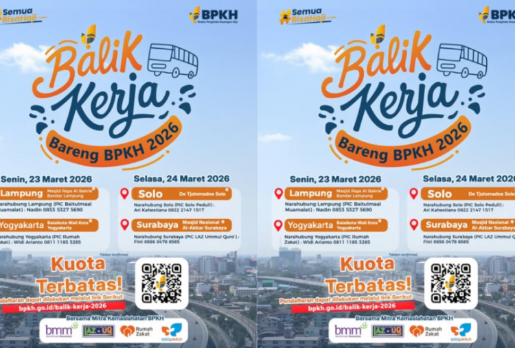 Link dan Cara Daftar Balik Kerja Bareng BPKH 2026, Tersedia 2.700 Kuota