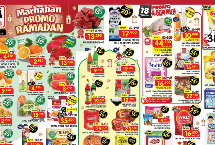 Promo Superindo Weekday Spesial Ramadan 17-20 Februari 2025, Daging Rendang Rp13 Ribuan