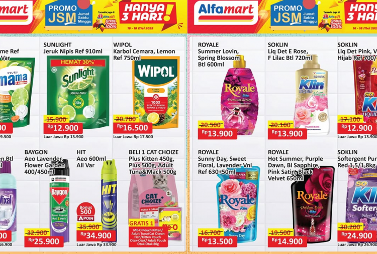 Promo JSM Alfamart Terbaru Hari Ini 17 Mei 2025, Sabun Mama Lemon Cuma Rp8 Ribuan!