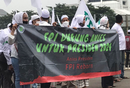 FPI Reborn Gandeng HTI Deklarasikan Anies Baswedan Jadi Presiden di Patung Kuda 