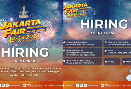 Lowongan Kerja Jakarta Fair 2024, Tersedia 7 Posisi!